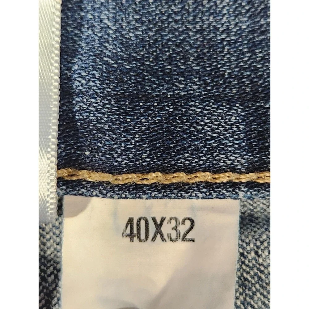 Cinch Silver Label Mens Jeans 40x32 Blue Straight Leg Western Equestrian‎ Denim
